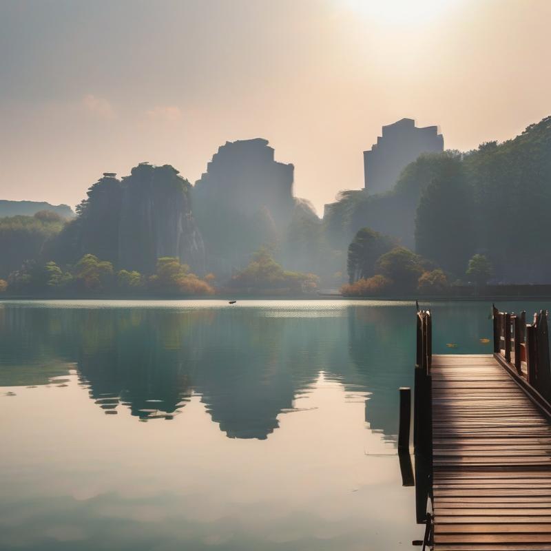 Central Lake of Thousand Island Lake