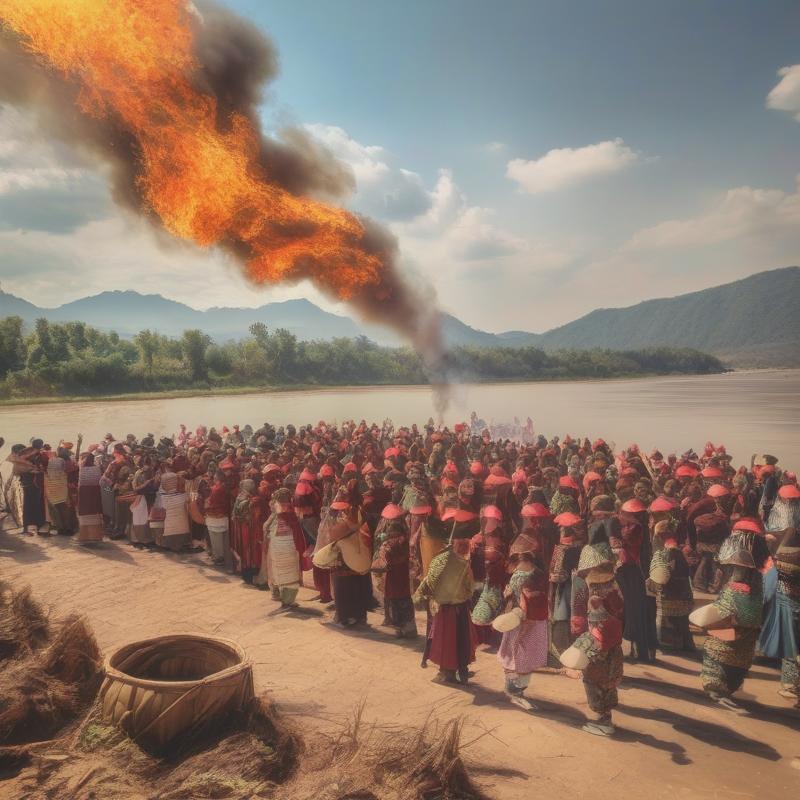 Mekong River Fire Party