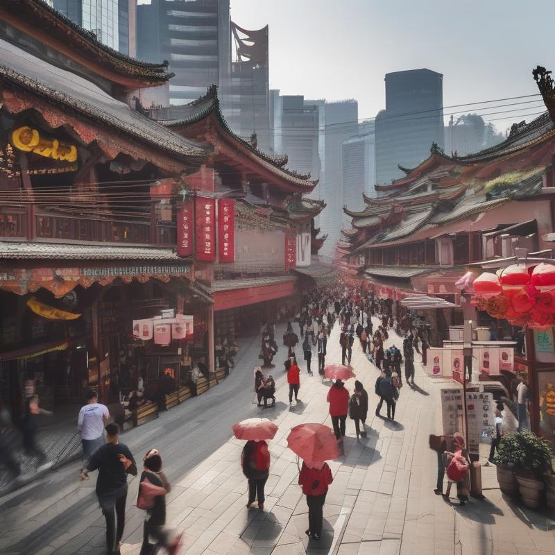 Jiefangbei Pedestrian Street