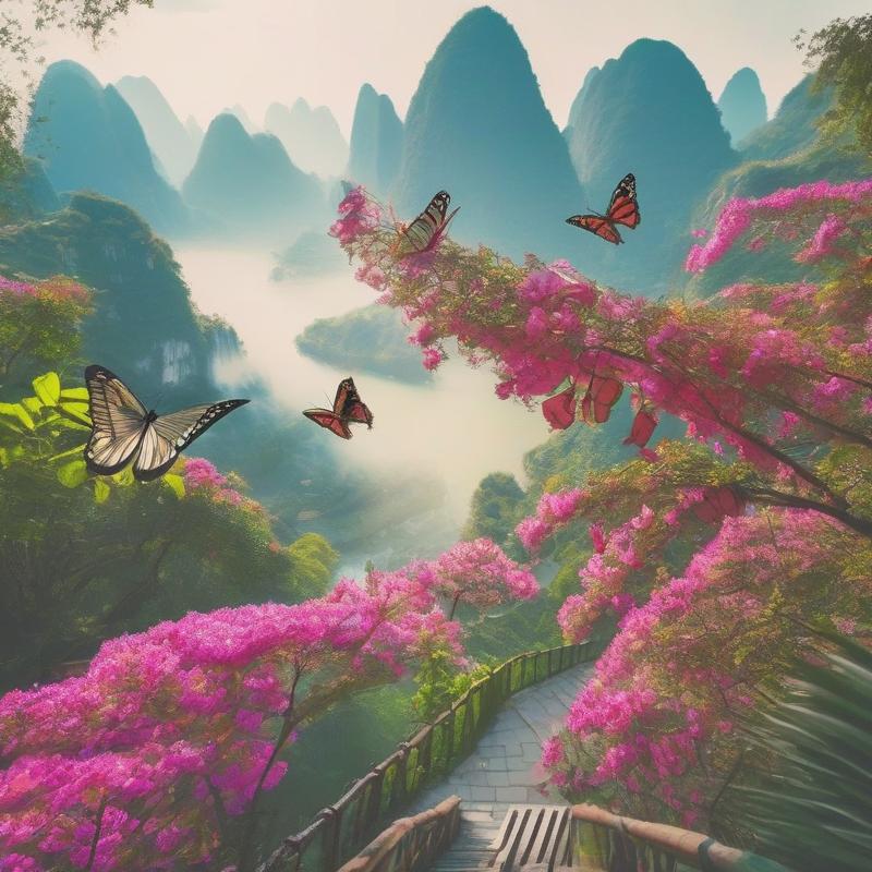 Yangshuo Tianlai Butterfly Spring