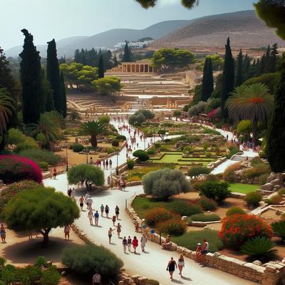 Public park near palace of Knossos